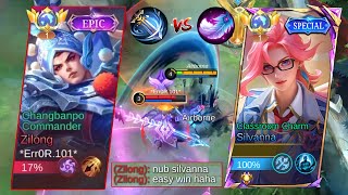 GLOBAL SILVANNA VS PRO ZILONG WITH REVAMPED EPIC SKIN  WHO WILL WIN [upl. by King]