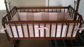 How To Custom Make A Bumper For A Crib Or Bassinet Step By Step [upl. by Martsen850]