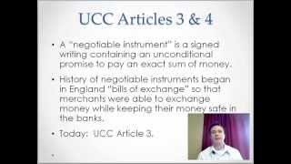 Ch 141 Negotiable Instruments [upl. by Orianna447]