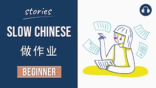 做作业  Slow Chinese Stories Beginner  Chinese Listening Practice HSK 23 [upl. by Shayne]