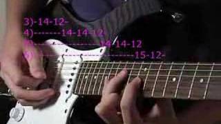 Enter Sandman Solo Tutorial by Acid Prism Part1 [upl. by Bradeord]