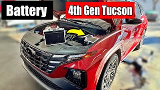 How To  2022  Hyundai Tucson  Car Battery Replacement [upl. by Cicero]