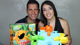 Mangia Hippo Ippo apertura gioco in scatola e prova unboxing video per bambini barns video leker [upl. by Christophe605]