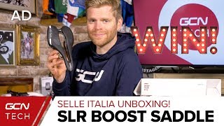 Selle Italia SLR Boost Road Bike Saddles  GCN Tech Unboxing [upl. by Esinaj]