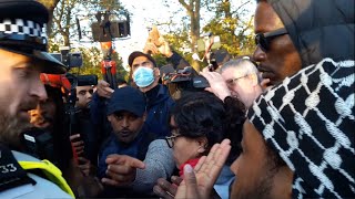 Speakers Corner  Hatun Chats With a Muslim Siraj Interrupts Police Get Involved [upl. by Faux]