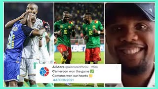 CAMEROON BEATS COMOROS  Chaker Alhadhur Saves Aboubakar goal [upl. by Ahsahs564]