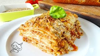 LASAGNE VEGANE AL RAGU di LENTICCHIE con BESCIAMELLA VEGAN  MENU di NATALE  NATALE VEGAN [upl. by Yornoc353]