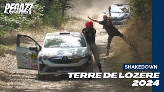 Rallye Terre de Lozère  2024  SHAKEDOWN  FLAT OUT [upl. by Helenka]