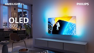 Philips Ambilight OLED809  Google TV  P5 KI Perfect Picture Engine [upl. by Eedeed626]