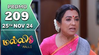 Malli Serial promo Today Episode 25 th November 2024Vijay Malli Upcoming [upl. by Uta]