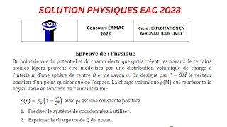 Solution Exercice 3 Concours EAMAC 2023 Exploitation en Aérautique Civile EAC [upl. by Hairahcez603]