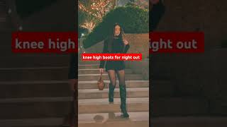 knee high boots for night out outfit kneehighboots boots fashion fashiontrends [upl. by Shantha]