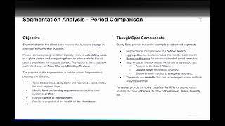 Segment Analysis  Period Comparison in ThoughtSpot 📊 [upl. by Annaor]