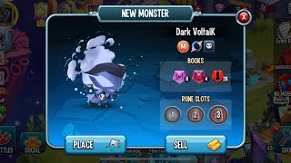 Hatching Mythic “Dark VoltaiK” Monster Egg and Leveling it up in Monster Legends [upl. by Nauwtna]