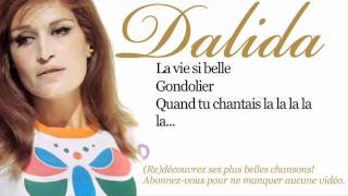 Dalida  Gondolier  Paroles Lyrics [upl. by Okime]