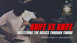 Pekiti Tirsia Kali FUNDAMENTALS  Mastering the Basics with a Single Knife TIMING DRILL [upl. by Ehcar]