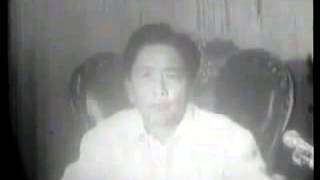 Declaration of Martial law in the Philippines Sept 21 1972 [upl. by Zaragoza654]