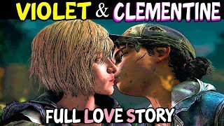 Violet amp Clementine FULL LOVE STORY The Walking Dead The Final Season Episodes  Violet Romance [upl. by Rheims]