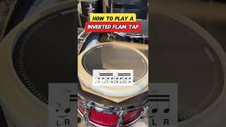 How to play a INVERTED FLAM TAP drums [upl. by Hsak600]