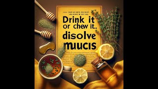 Drink It or Chew It Dissolve Mucus Your Sinus Chest amp Lungs Will Love You [upl. by Eves812]