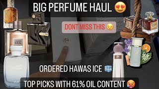 ORDERED RASASI HAWAS ICE 🧊 NEW AHMED PERFUMES 😻 FRAGRANCE WORLD ❤️ NEW PERFUME HAUL AND MEETUP 🔥 [upl. by Kiona]