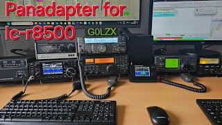 Malahit DSP2 as panadapter on Icom ICR8500 and my shack rundown G0LZX [upl. by Golda316]