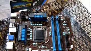 MSI Z77AG45 Motherboard First quick look and unboxing [upl. by Ecirum240]