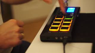 Akai MPX8 finger drumming freestyle instrumental rap beat [upl. by Adnawyt]