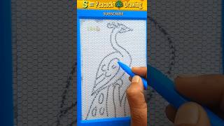 Writing S turn into Peacock drawing easy 🦚✍️shorts drawing brokenangel [upl. by Nidnarb14]