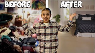 EXTREME ROOM TRANSFORMATION  Clean Entire Room  Makeover [upl. by Yarg]