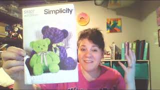 Simplicity Memory Bear Pattern Sale  Sewing Pattern Haul  October 2021 sewing sew [upl. by Ayotol]