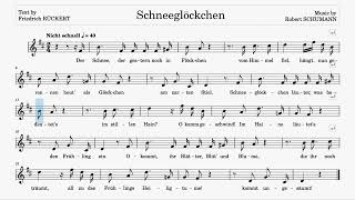 Schneeglöckchen Schumann  D Major  Trinity Grade 4  Group C  40 bpm  SingAlong [upl. by Homerus]