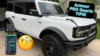 Armour PRO Quartz Coating helpful tips [upl. by Karlan326]