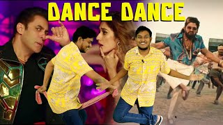 DANCE BADA DANCE🤡 I tried simple dance steps  Indian Funniest Movie Dance  Salman Khan Pushpa 2 [upl. by Enylhsa]