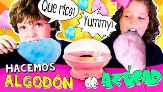 😛 Máquina de ALGODÓN de AZÚCAR☁️🍬 ¡Hacemos algodón de azúcar CASERO 😍 Cotton Candy Maker español [upl. by Danczyk495]