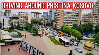 PRISTINA Kosovo A driving tour of the city [upl. by Asina]