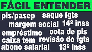 Pagamento Abono 2022 Cota do PisPasep 14º INSS Dinheiro Bacen Margem empréstimo e STF [upl. by Trebmal]