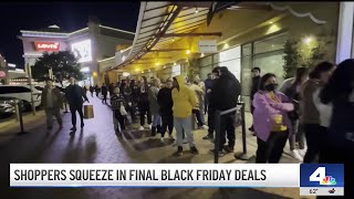 Shoppers squeeze in final Black Friday deals at Citadel Outlets [upl. by Llacam]