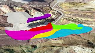 Flythrough of Rhyolite Ridge LithiumBoron Project in Nevada [upl. by Etiam]