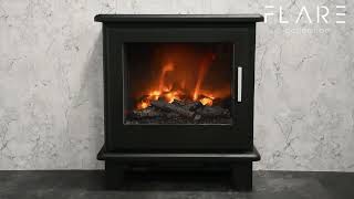 Broseley Southgate Electric Stove  Black [upl. by Frodin]