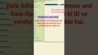 how to map vendor in pfms  pfms par vendor kaise map kare  pfms shorts viral ytshorts [upl. by Free]