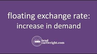 Floating Exchange Rate  Increase in Demand for a Currency  IB International  The Global Economy [upl. by Mandell]