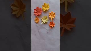 How to make maple leaf 🍁 for Autumn decorations 🍂 papercraft diy craft shortvideo ‎ [upl. by Branden]