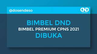 BIMBEL CPNS 2021 BY DOSENDESO DIBUKA [upl. by Maddeu431]