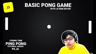 PONG GAME IN P5JS  Part 1  CODING TIME [upl. by Brandyn]