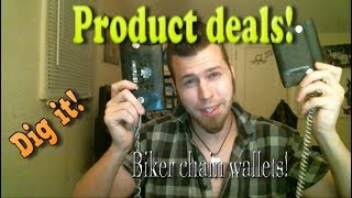 Biker style chain wallet product deal and review [upl. by Natsirhc]