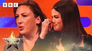 Miranda Hart Selena Gomez and tears on the sofa 😢  The Graham Norton Show  BBC [upl. by Aryamo690]