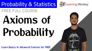 Axioms of Probability  Lesson 28  Probability amp Statistics  Learning Monkey [upl. by Ipoillak]