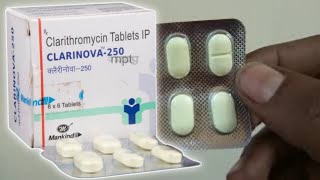 clarinova 250 mg tablet uses  price  composition  dose  side effects  precautions  in hindi [upl. by Amorette]