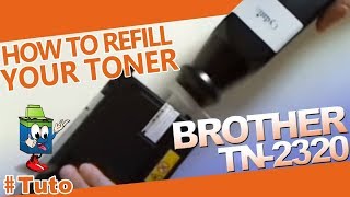 How To Refill A TN2320 Brother Toner Cartridge [upl. by Nahtanaj700]